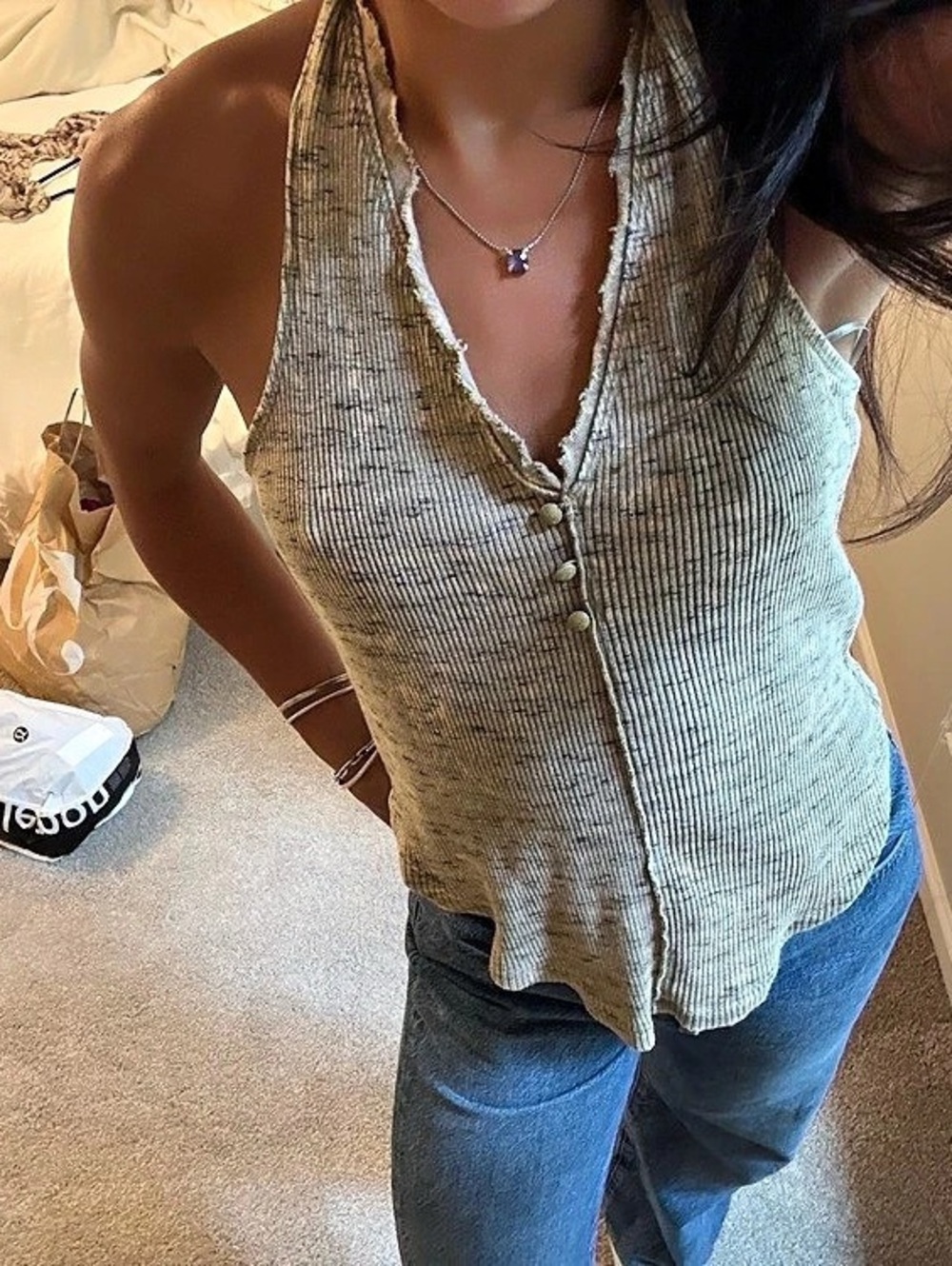 Anthropologie Halter Tank